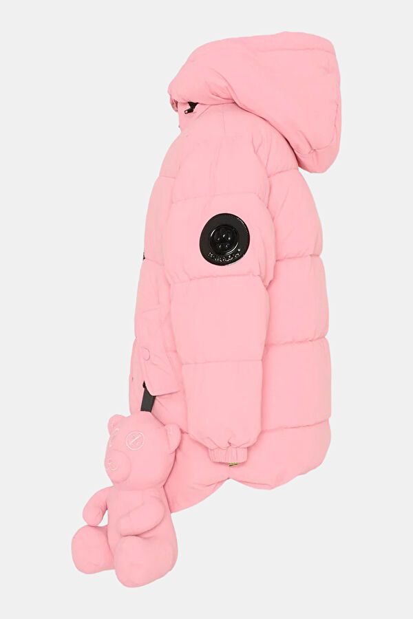 Pink Buttoned Kids' Jacket 3