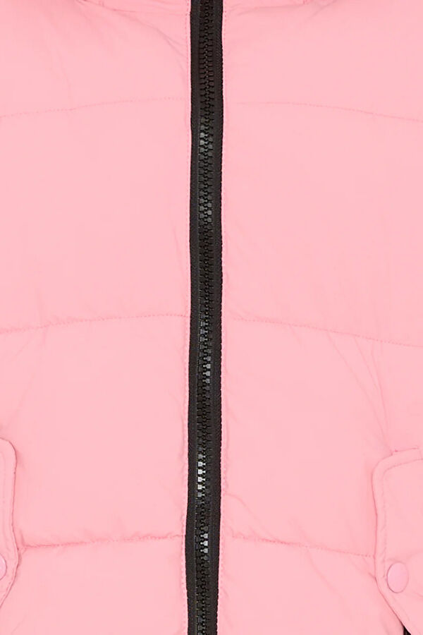 Pink Buttoned Kids' Jacket 4