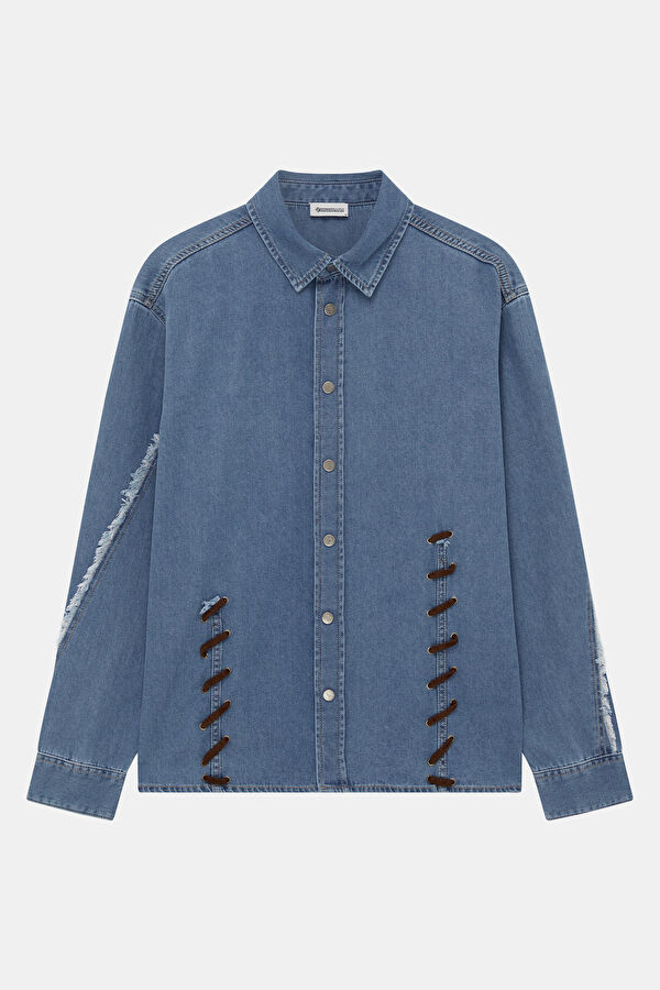 Blue Regular Men's Shirt