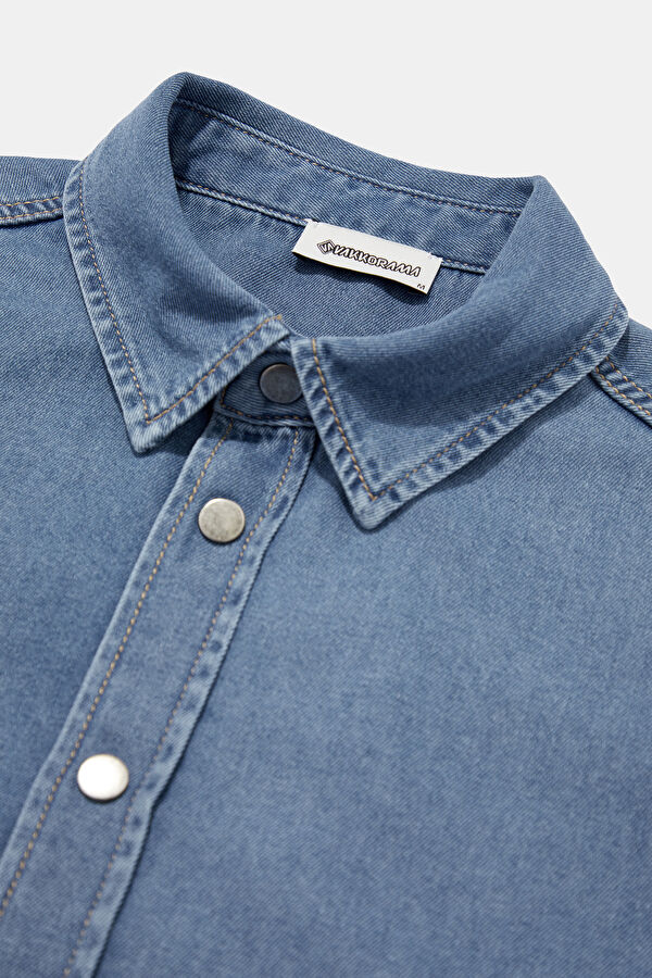 Blue Regular Men's Shirt 3