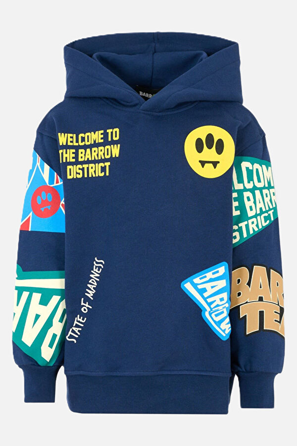 Blue Hooded Sweatshirt