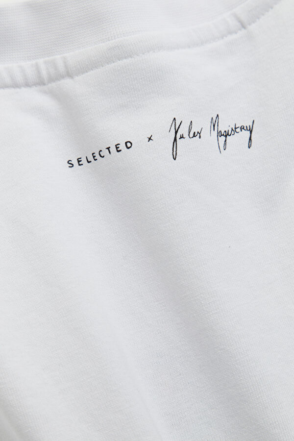 White Crew Neck Printed Men's T-Shirt 5