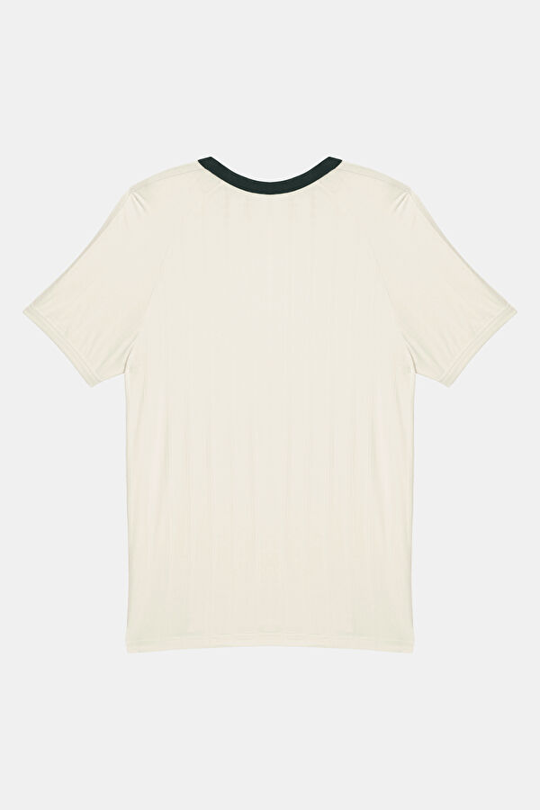 Clot by Edison Chen Rib Relax Fit Cream Crew Neck Men's T-Shirt 2