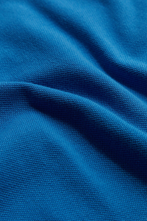 Blue Polo Collar Men's T-Shirt 4