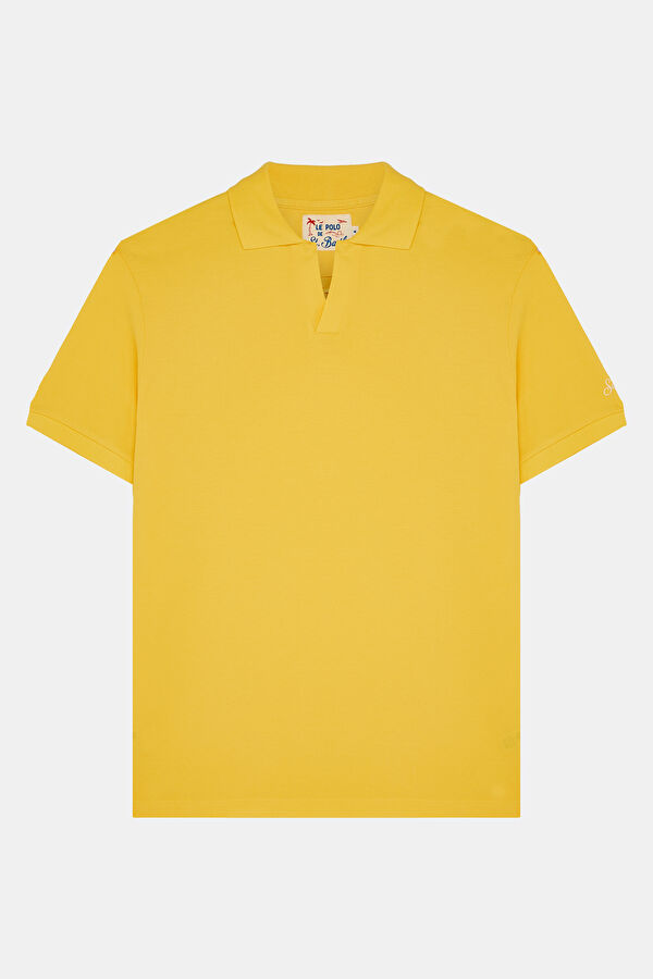 Sarı Polo Yaka Erkek T-Shirt