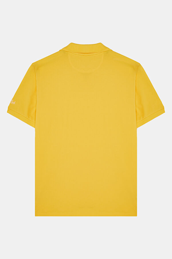 Sarı Polo Yaka Erkek T-Shirt 2