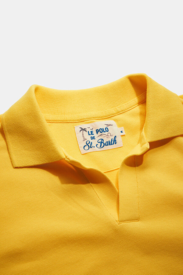 Sarı Polo Yaka Erkek T-Shirt 3