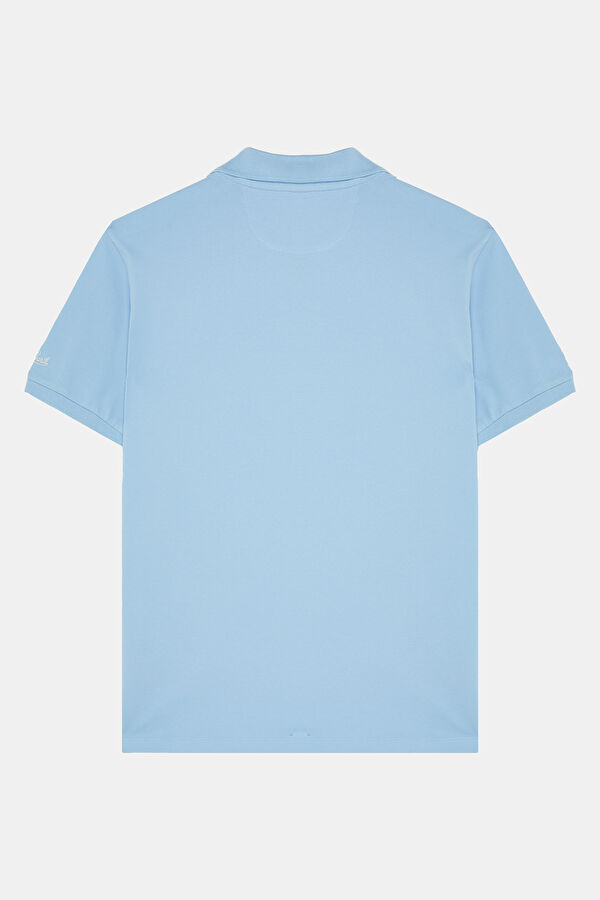 Açık Mavi Polo Yaka Erkek T-Shirt 2