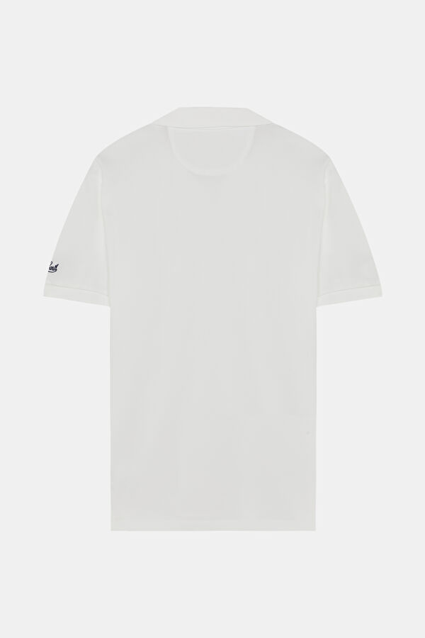 White Polo Neck T-Shirt 2