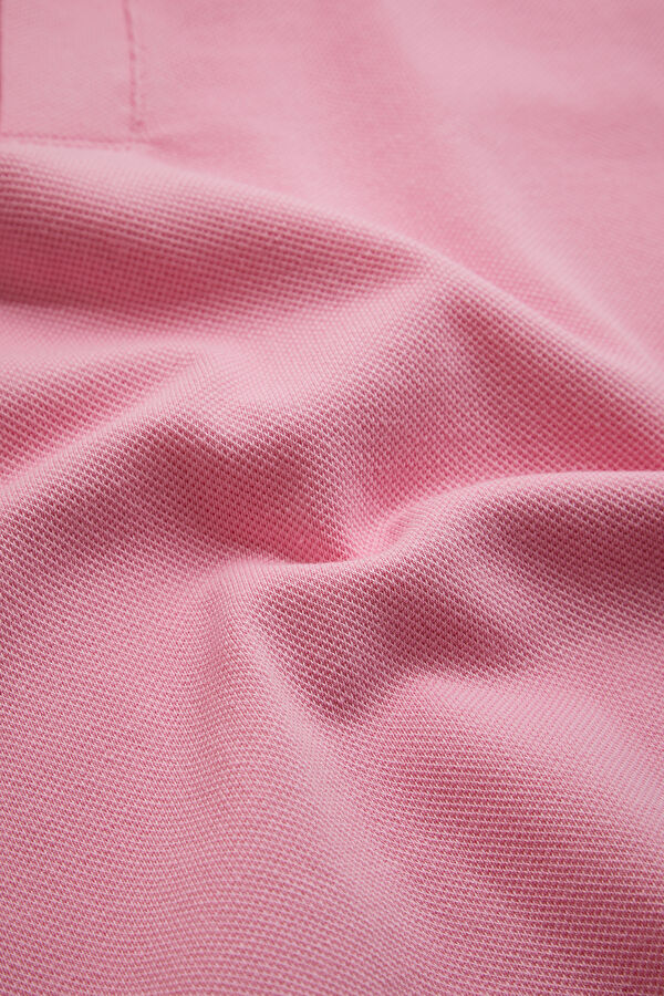 Pink Polo Collar Men's T-Shirt 4