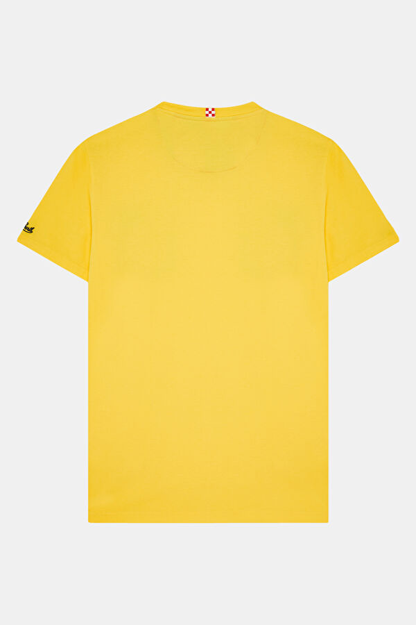 Yellow Bicycle Collar Printed Tshirt 2