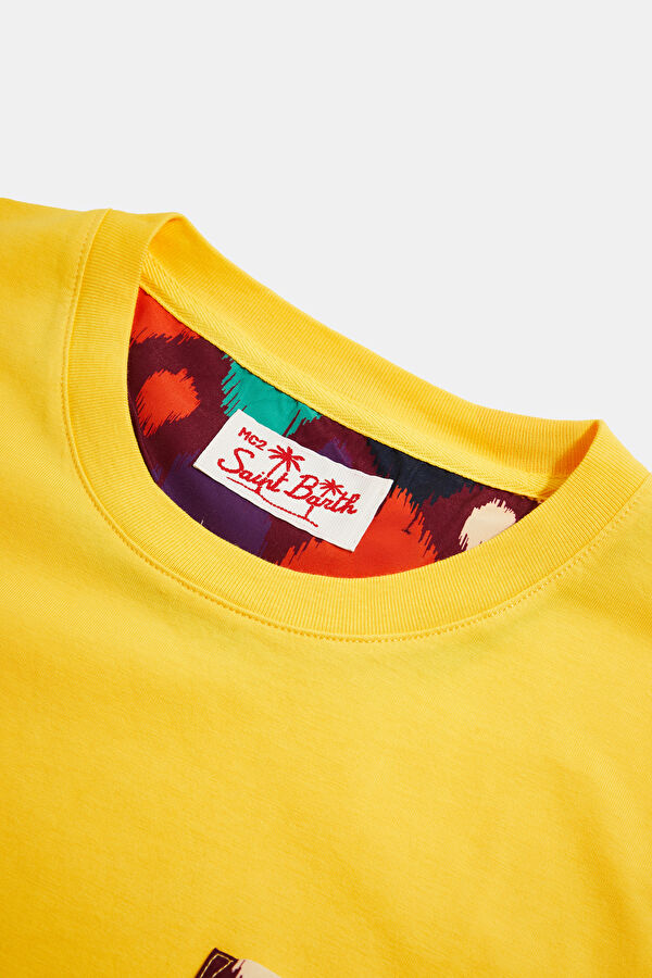 Yellow Bicycle Collar Printed Tshirt 3