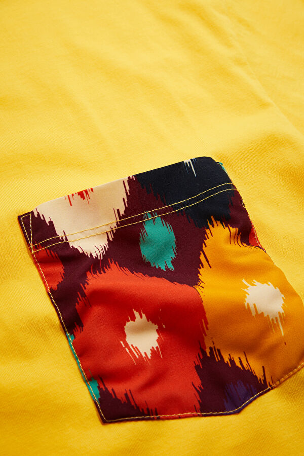 Yellow Bicycle Collar Printed Tshirt 4