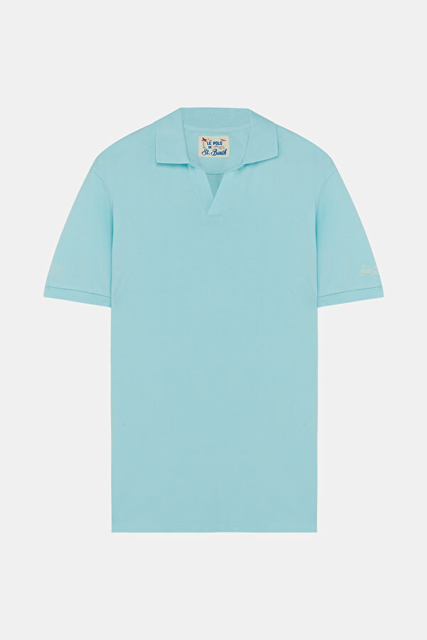 Turkuaz Polo Yaka Erkek T-Shirt