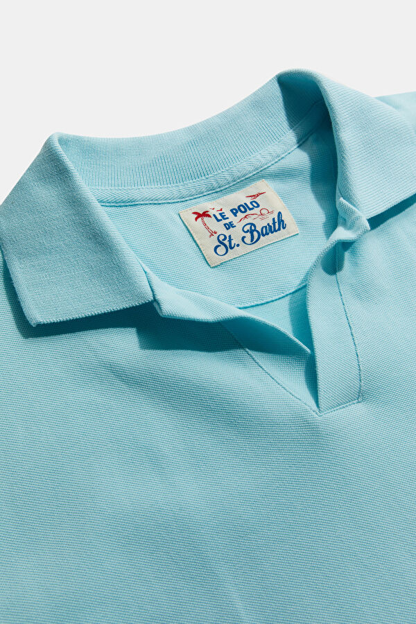 Turkuaz Polo Yaka Erkek T-Shirt 3