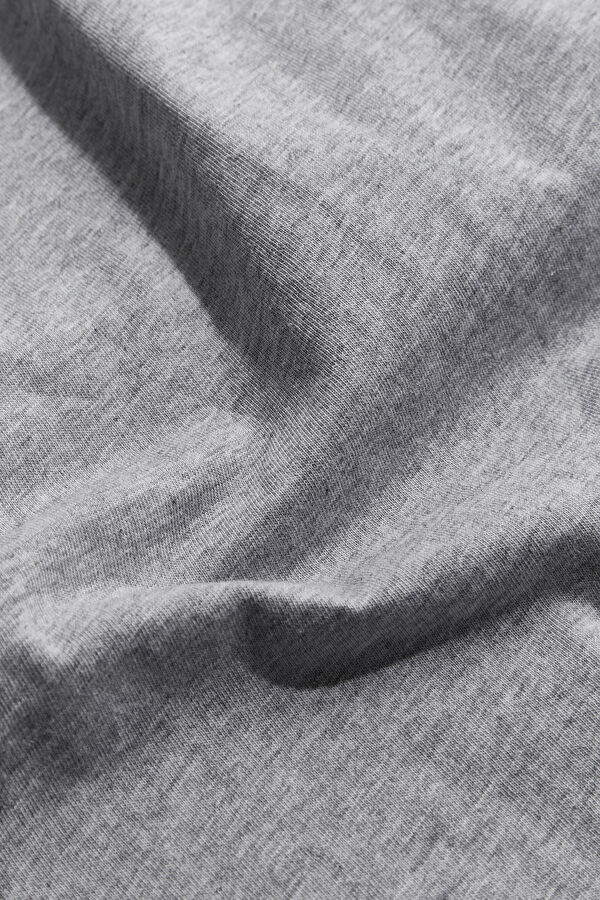 Gri Bisiklet Yaka Erkek T-Shirt 4