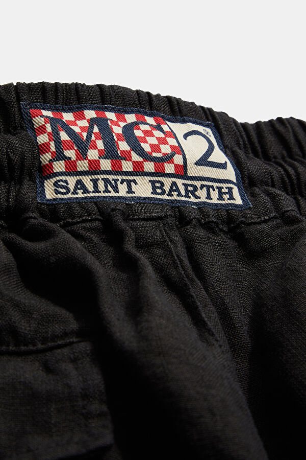 Black Pipe Leg Pants 4