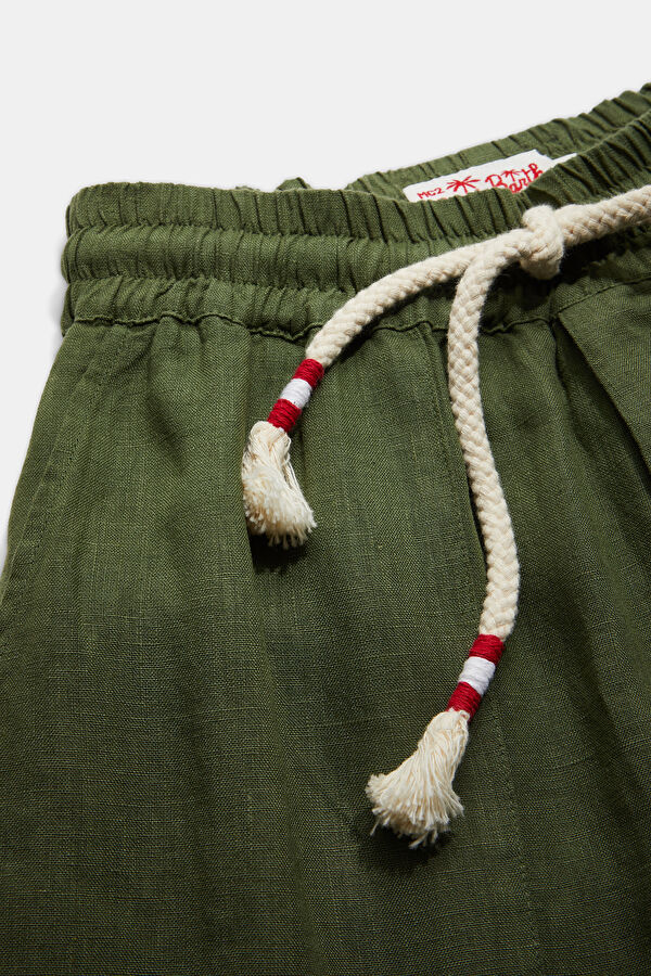 Khaki Straight Leg Men's Trousers 3