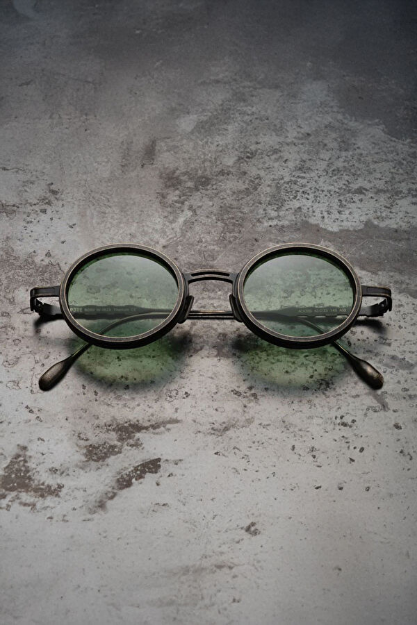 Antique Gold Green Gradient Güneş Gözlüğü