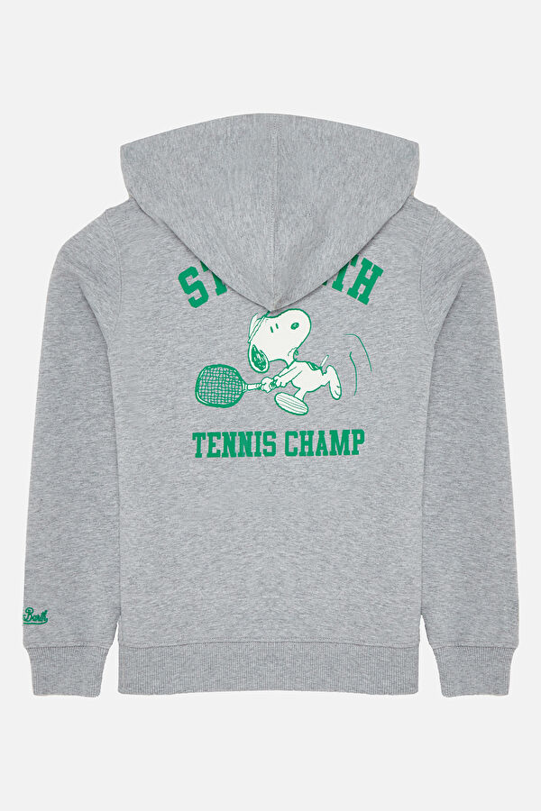 Gri Kapuşonlu Çocuk Sweatshirt 2