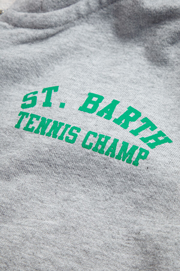 Gri Kapuşonlu Çocuk Sweatshirt 4