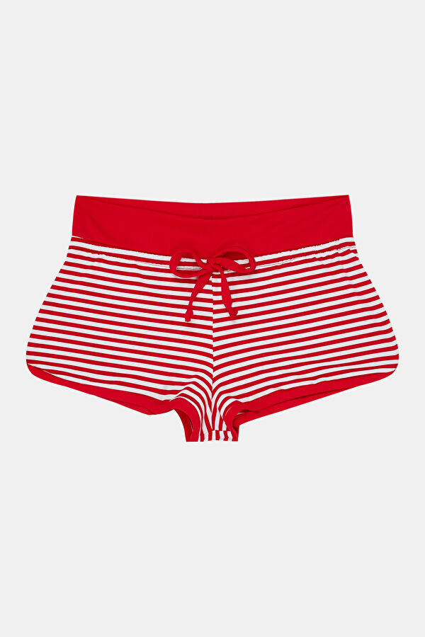 Red Striped Kids' Shorts