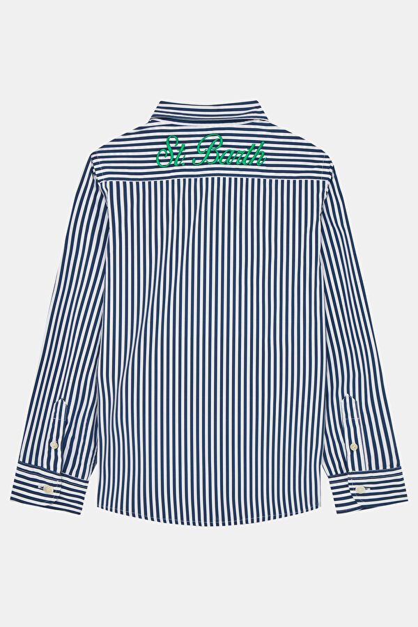 Blue Striped Kids' Shirt 2