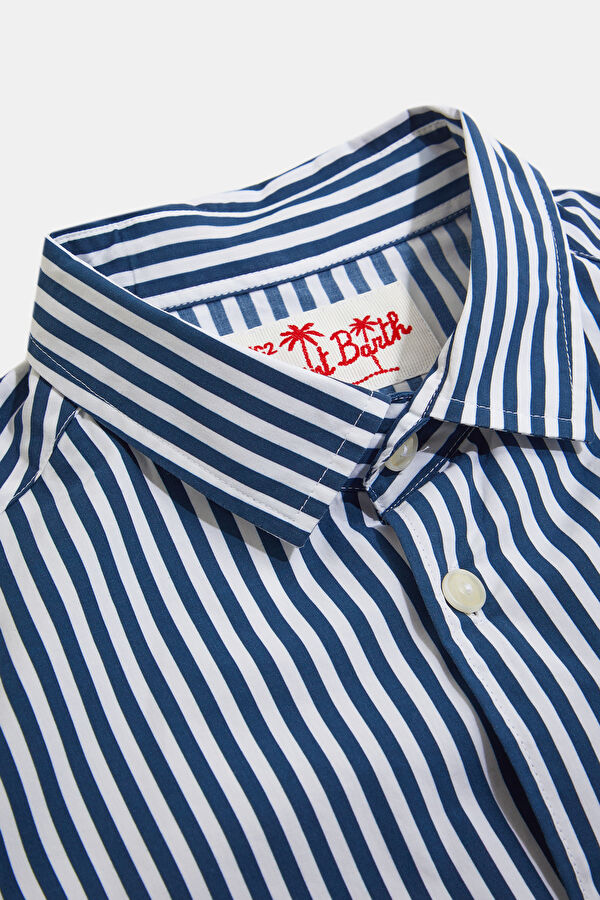 Blue Striped Kids' Shirt 3