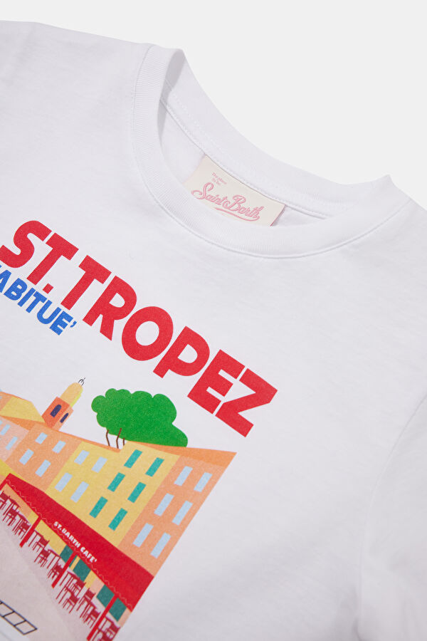 Multicolored Crew Neck Printed T-Shirt 3