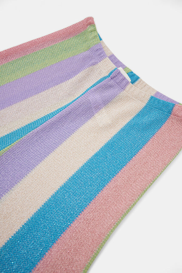 Çok Renkli Wide Leg Pantolon 3