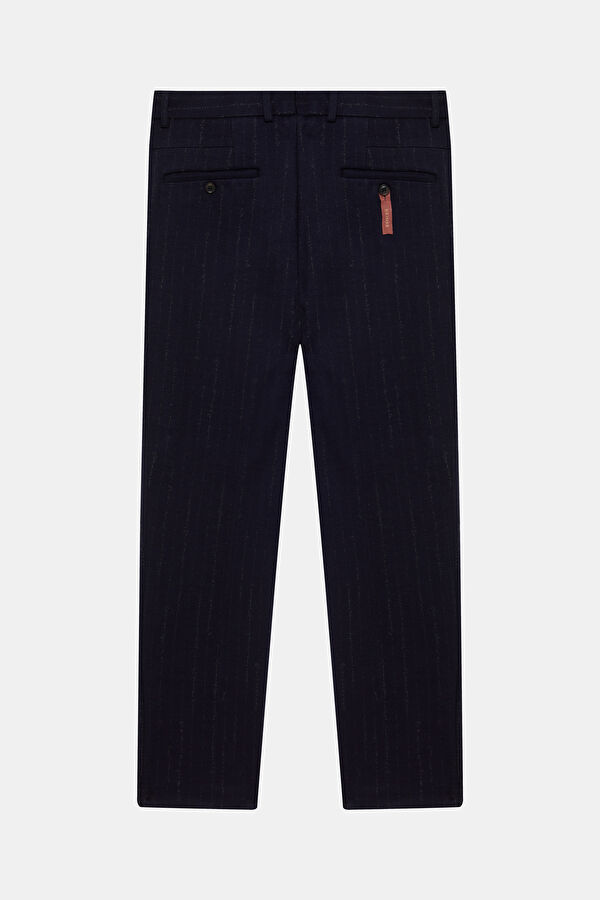 Relax Fit Navy Straight Men's Pants 2