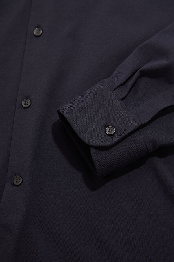 Navy Blue Men's Shirt 4