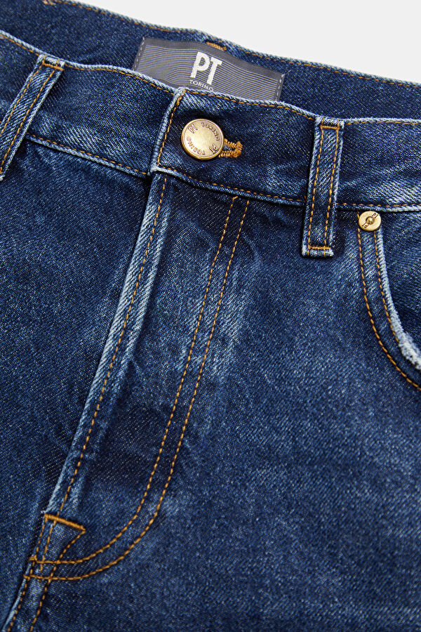 Relax Fit Blue Straight Denim Men's Jeans 3