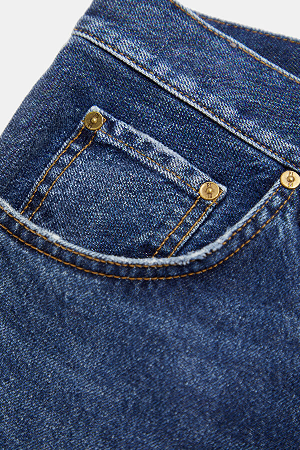 Relax Fit Blue Straight Denim Men's Jeans 4