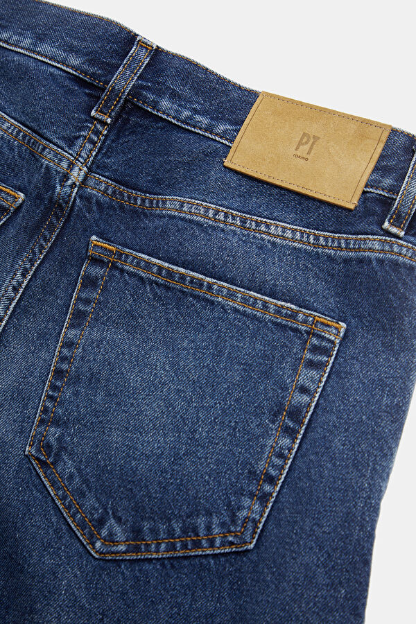 Relax Fit Blue Straight Denim Men's Jeans 5