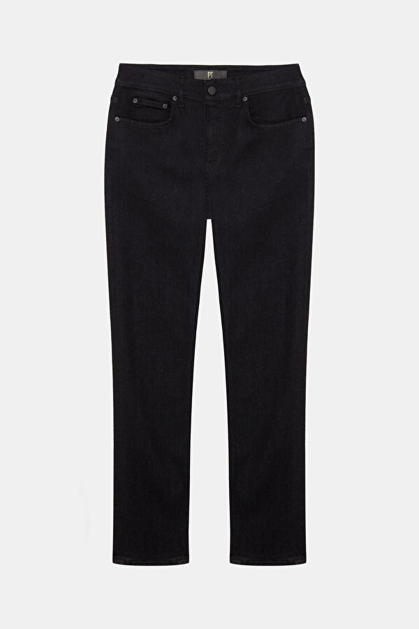 Black Straight Denim Men's Jeans