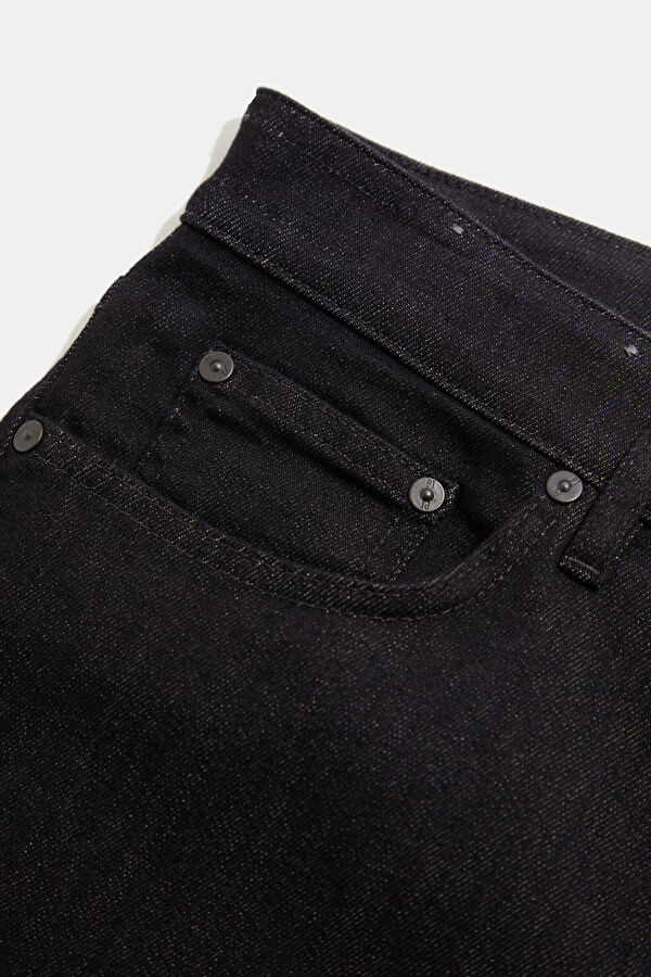 Black Straight Denim Men's Jeans 4