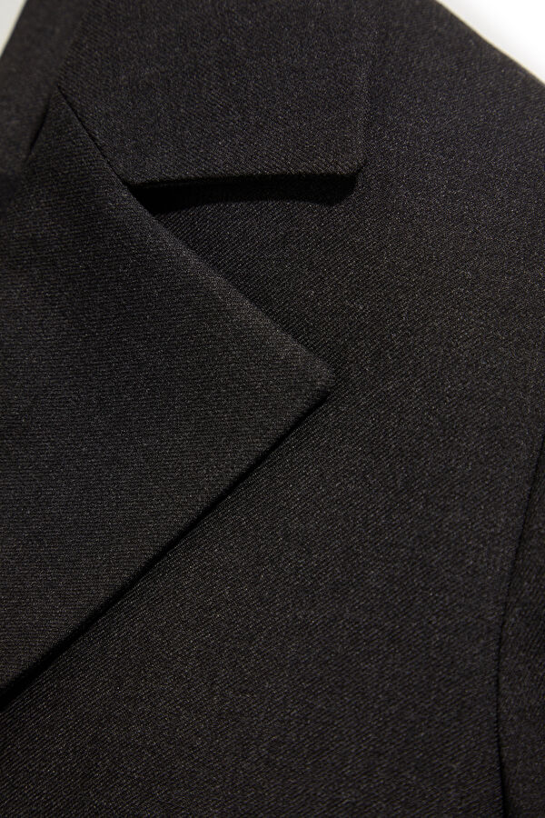 Antrasit Düğmeli Kadın Ceket 7