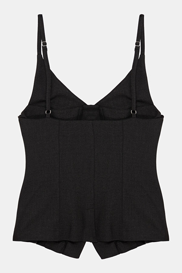 Anthracite Strappy Women's Blouse 4