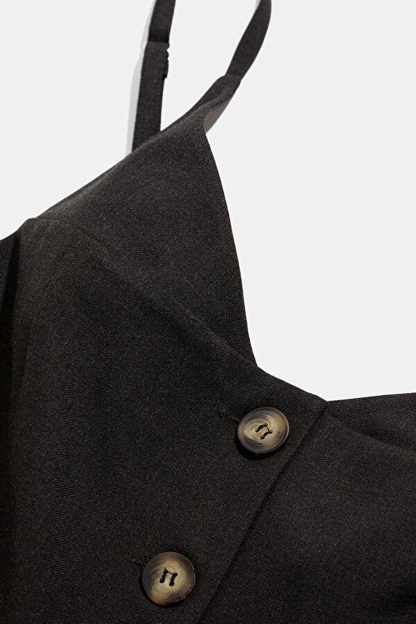 Anthracite Strappy Women's Blouse 5
