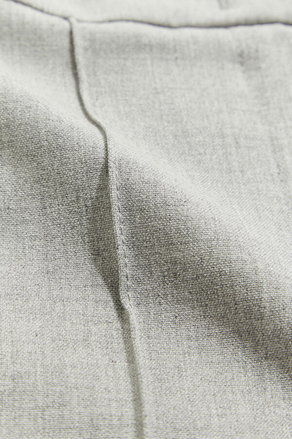 Grey Wide Leg Women's Trousers 8