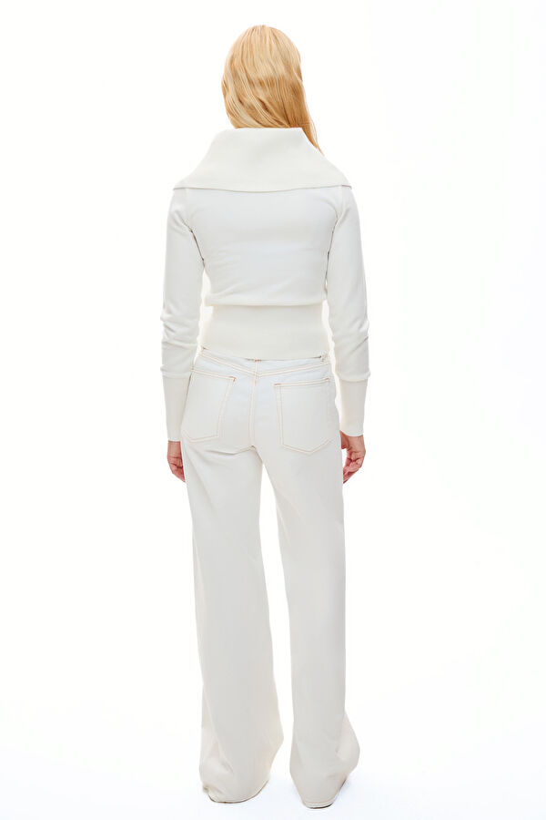 Off-white wide-leg women's trousers 2