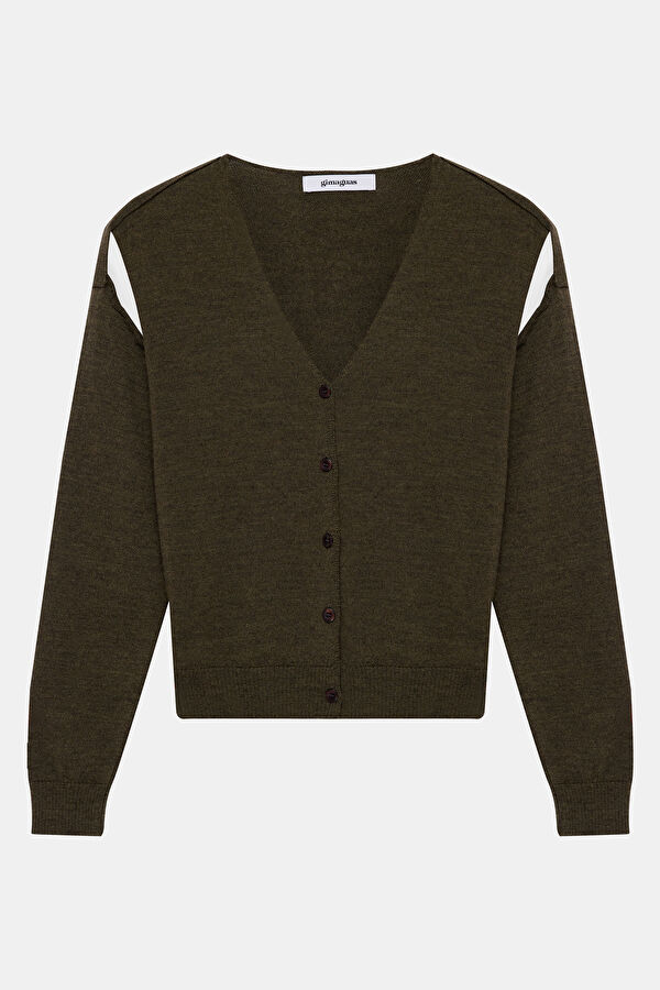 Coffee Long-Sleeved Women's Blouse