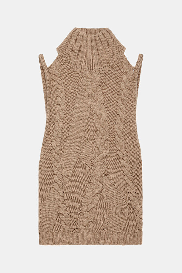 Beige Strappy Women's Blouse