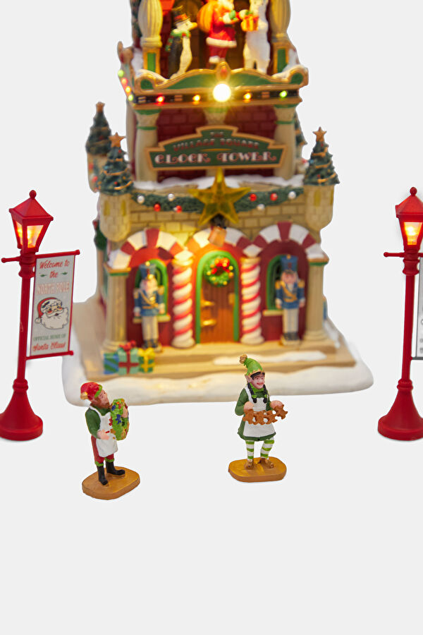 The Village Square Clock Tower Set 6