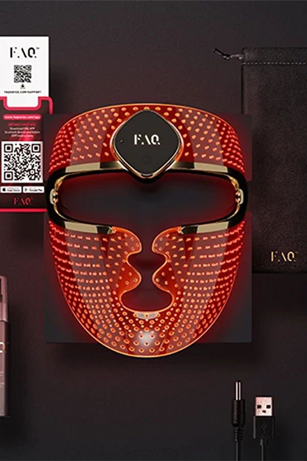 FAQ 202 Silikon LED Yüz Maskesi + NIR 6