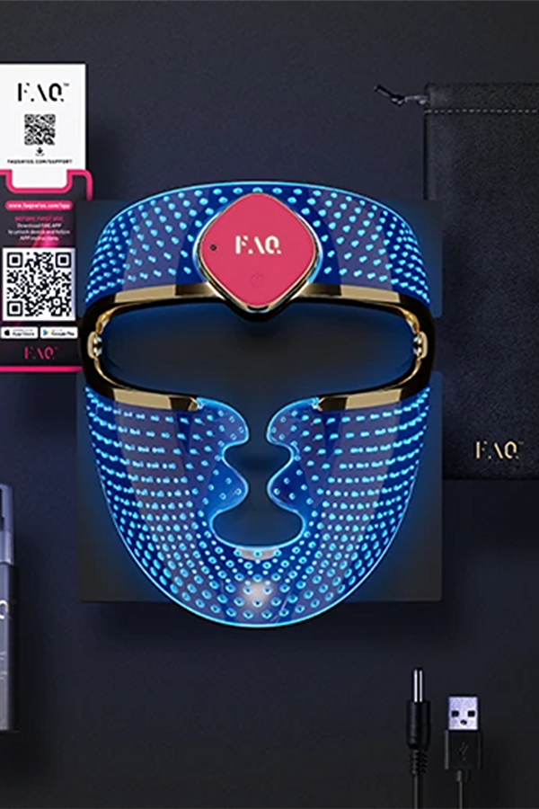 FAQ 201 Ultra Hafif Silikon RGB LED Yüz Maskesi 6