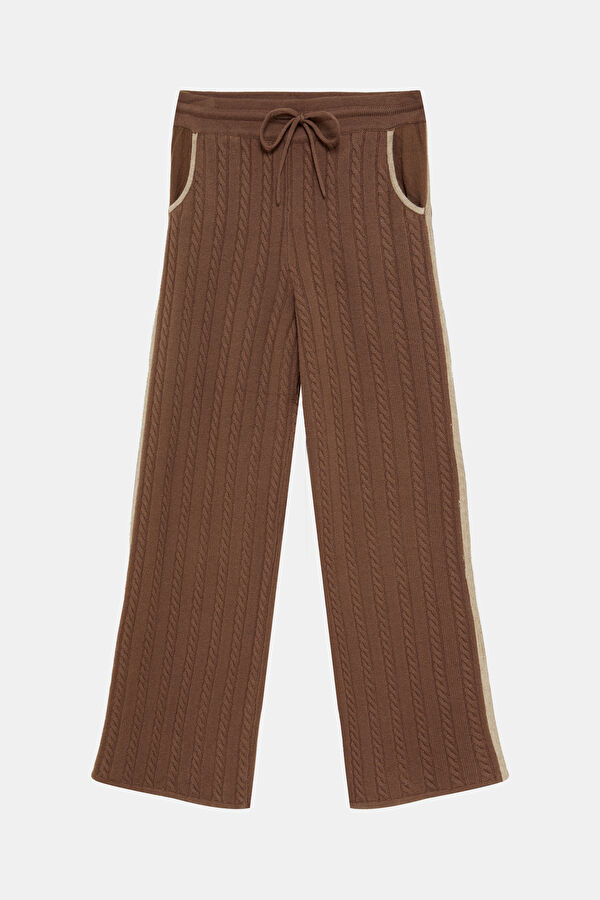 Vizon Wide Leg Kadın Pantolon