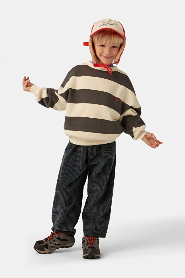 Gray O-Neck Sweatshirt 3