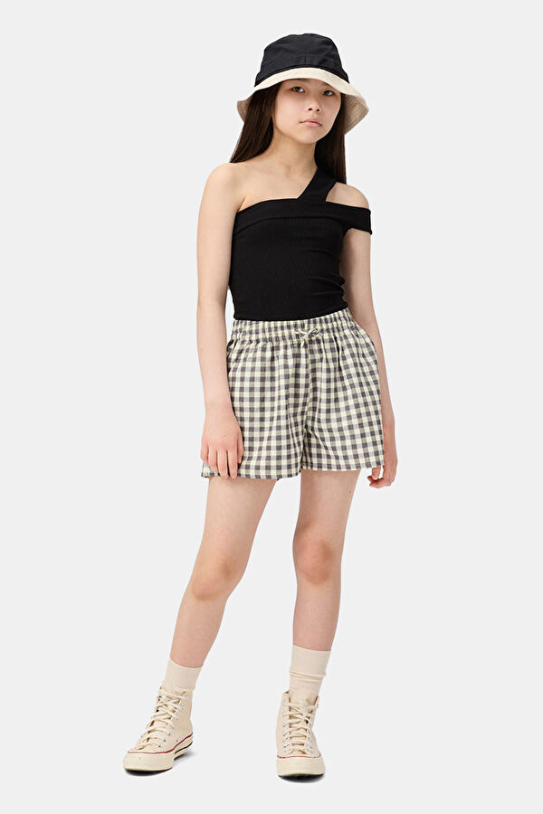 Black Strappy Kids Blouse 2